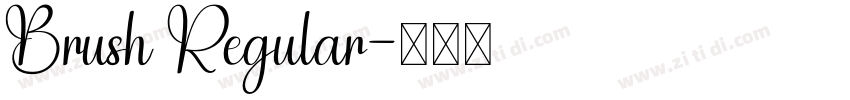 Brush Regular字体转换